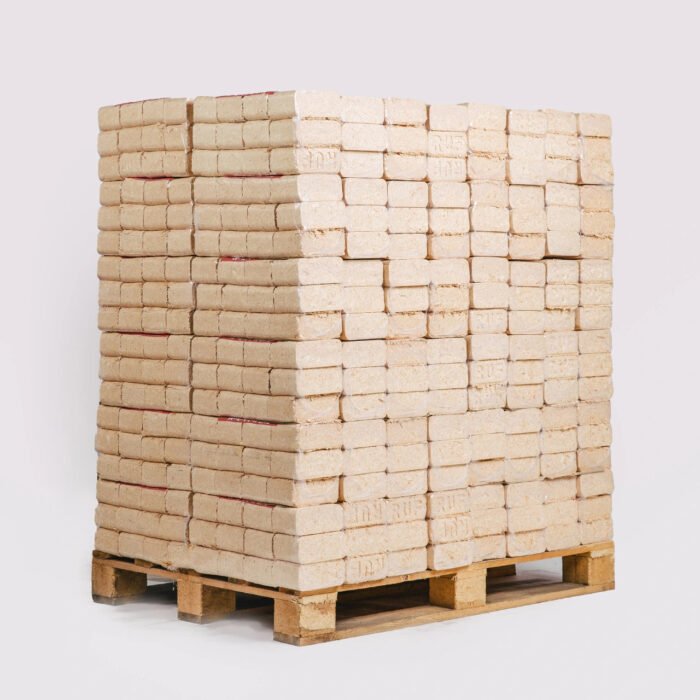 Briquetes de madeira (Pellini) sem orifícios – palete de 960 kg